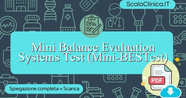 Mini Balance Evaluation Systems Test (Mini-BESTest) in italiano